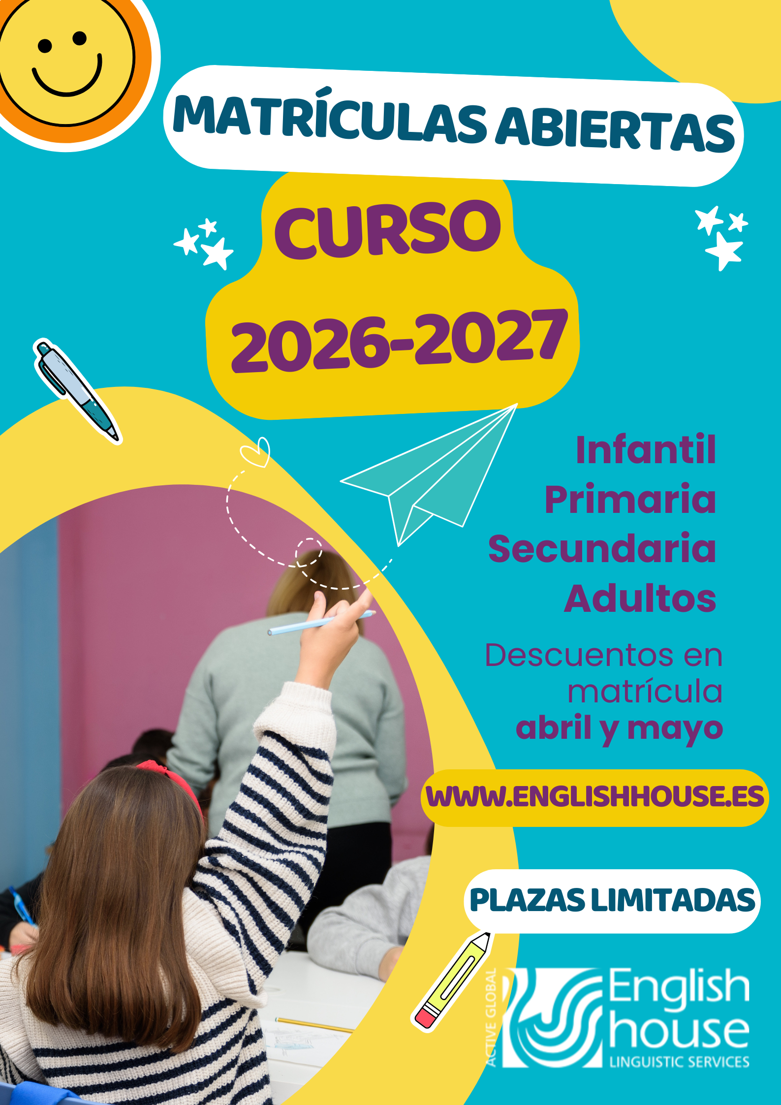 curso de inglés en El Ejido para niños y adultos